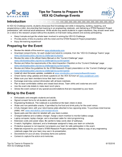 Tips for Teams to Prepare for VEX IQ Challenge Ev