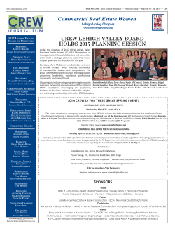 crew lehigh valley board holds 2017 planning session