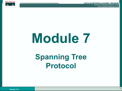 ccna3 3.0-07 Spanning Tree Protocol