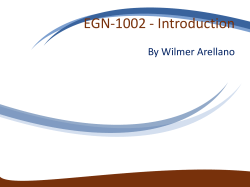 EGN-1002 - Introduction