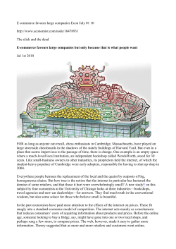 E commerce favours large companies Econ July 01 10