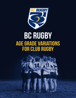age grade variations for club rugby