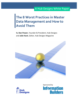The 8 Worst Practices in MDM and How to Avoid Them v1.2