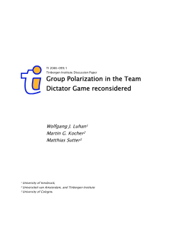 Group Polarization in the Team Dictator Game reconsidered