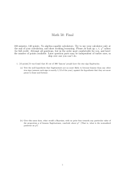 Math 50: Final - Dartmouth Math Department