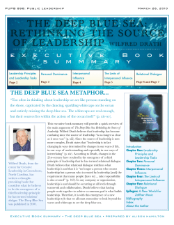 the deep blue sea: rethinking the source of leadership