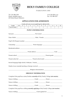 Printable Application form