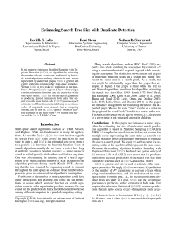 Estimating the Search Tree Size with Duplicate Detection
