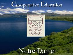 Cooperative Education at St. Edmund Campion Secondary School