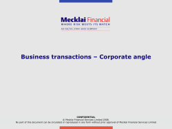 Business transactions