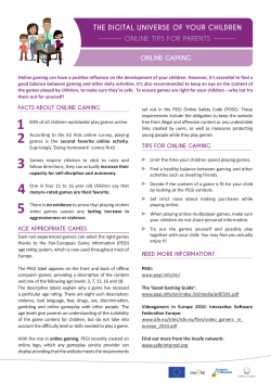 Online Gaming - Better Internet for Kids