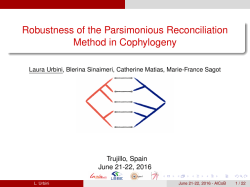 Robustness of the Parsimonious Reconciliation Method in