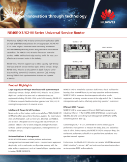 NE40E-X1/X2-M Series Universal Service Router