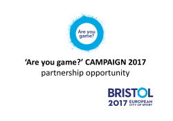 Are you game? - Bristol City Council