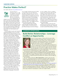 Practice Makes Perfect? - American Phytopathological Society