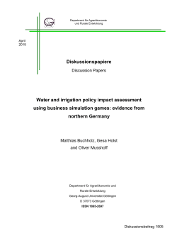 evidence from northern Germany - Georg-August