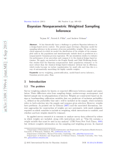 Bayesian Nonparametric Weighted Sampling Inference