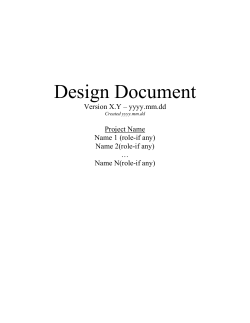 Design Document