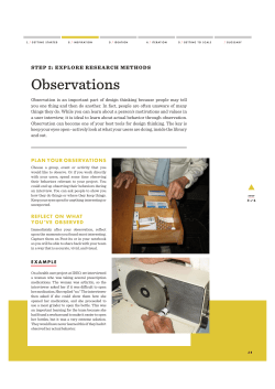 Observations