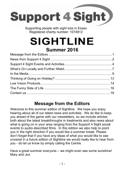 Message from the Editors