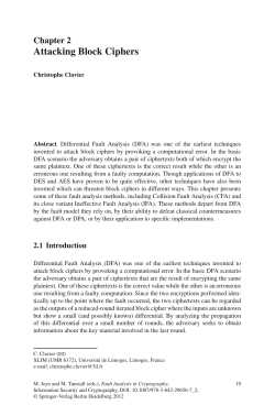 Attacking Block Ciphers