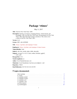 Package `rtimes`