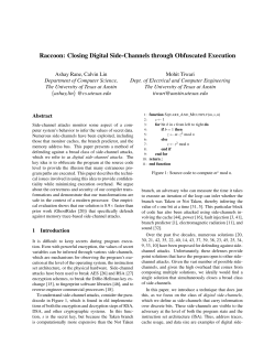 Raccoon: Closing Digital Side-Channels through Obfuscated