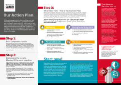 Our Action Plan - the University of Salford