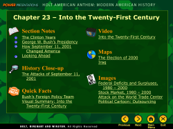 American Anthem Into the 21st Century