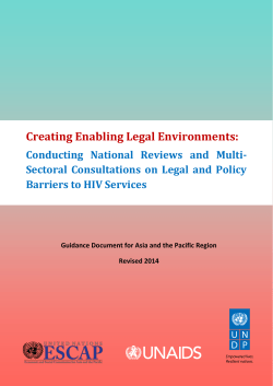 Creating Enabling Legal Environments