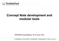 Concept Note development and modular tools ppt, 2.44Mb