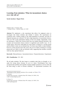 Learning from Mistakes: What Do Inconsistent