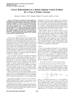 Convex Reformulation of a Robust Optimal Control Problem for a