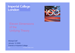 Eleven Dimensions of the Unifying Theory