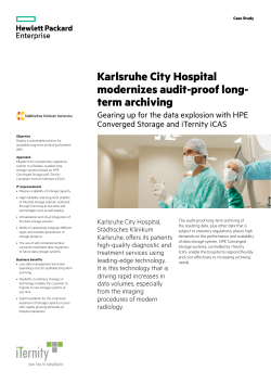 IT Case study | Karlsruhe City Hospital | HPE