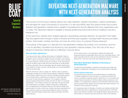 defeating next-generation malware with next-generation