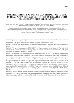 pretreatment fdg-pet/ct can predict outcome in head and neck
