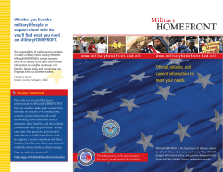 Military Homefront Brochure
