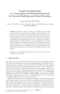 Graph Transformation as a Conceptual and Formal Framework for