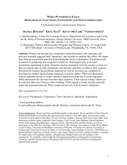 1 Forthcoming Games and Economic Behavior a. Interdisciplinary