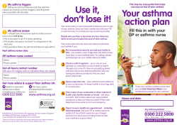 Asthma Action Plan