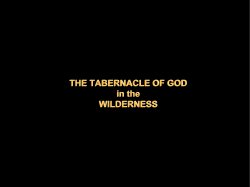 Tabernacle Part 2