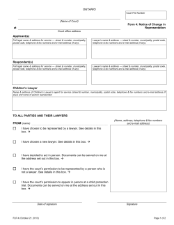 FLR 4 - Ontario Court Forms