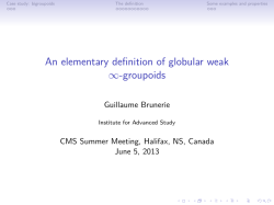 An elementary definition of globular weak -groupoids