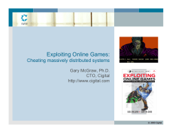 Exploiting Online Games