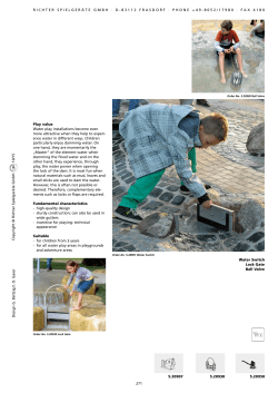 Play value Water play installations become even more attractive