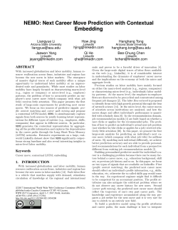 NEMO: Next Career Move Prediction with