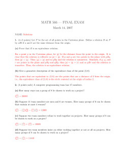 math 566 &mdash; final exam
