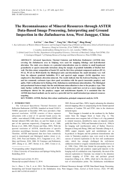 The Reconnaissance of Mineral Resources through ASTER Data