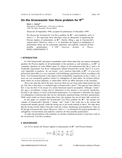On the Groenewold&ndash;Van Hove problem for R2n